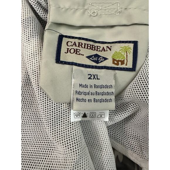 Caribbean Joe Men's Cargo Style Swim Trunks Mesh Lined Surf Shorts Pockets 2XL - Picture 7 of 8